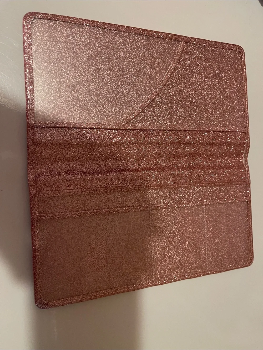 Rose Gold Glitter card holder - Unbranded